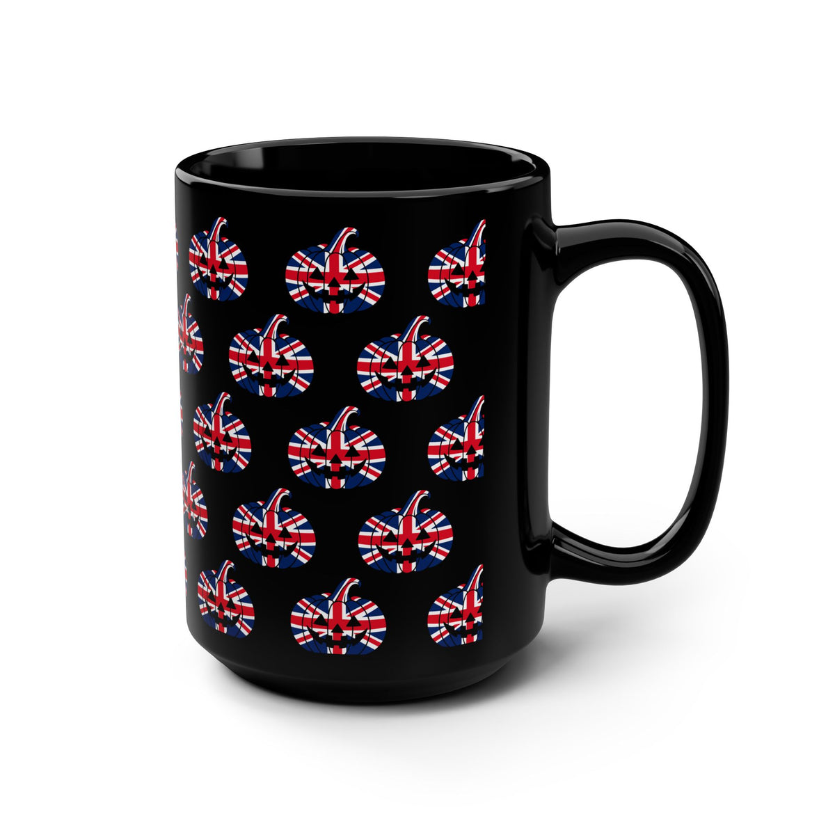 Limited Edition Union Jack Pumpkin Jack-o'-Lantern Mug | Halloween Pumpkin Mug