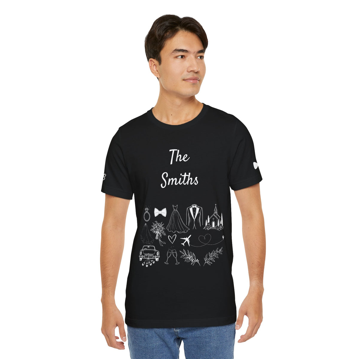 Personalized Groom Destination Wedding T-Shirt, Black Mr and Mrs Shirt, Custom Wedding Date and Location Tee, Honeymoon Gift for Husband