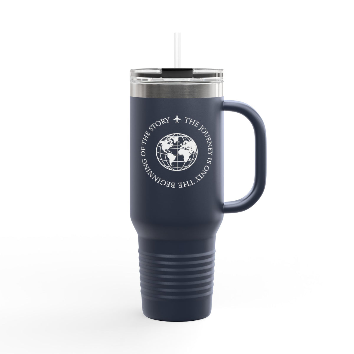 World History Globe Emblem Insulated Travel Mug