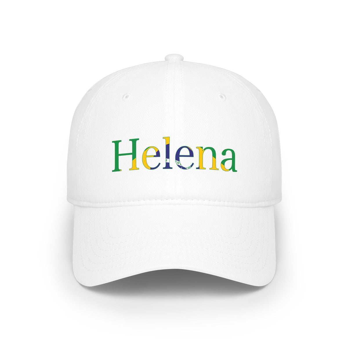 Personalized Brazil Flag-Name Low Profile Baseball Cap
