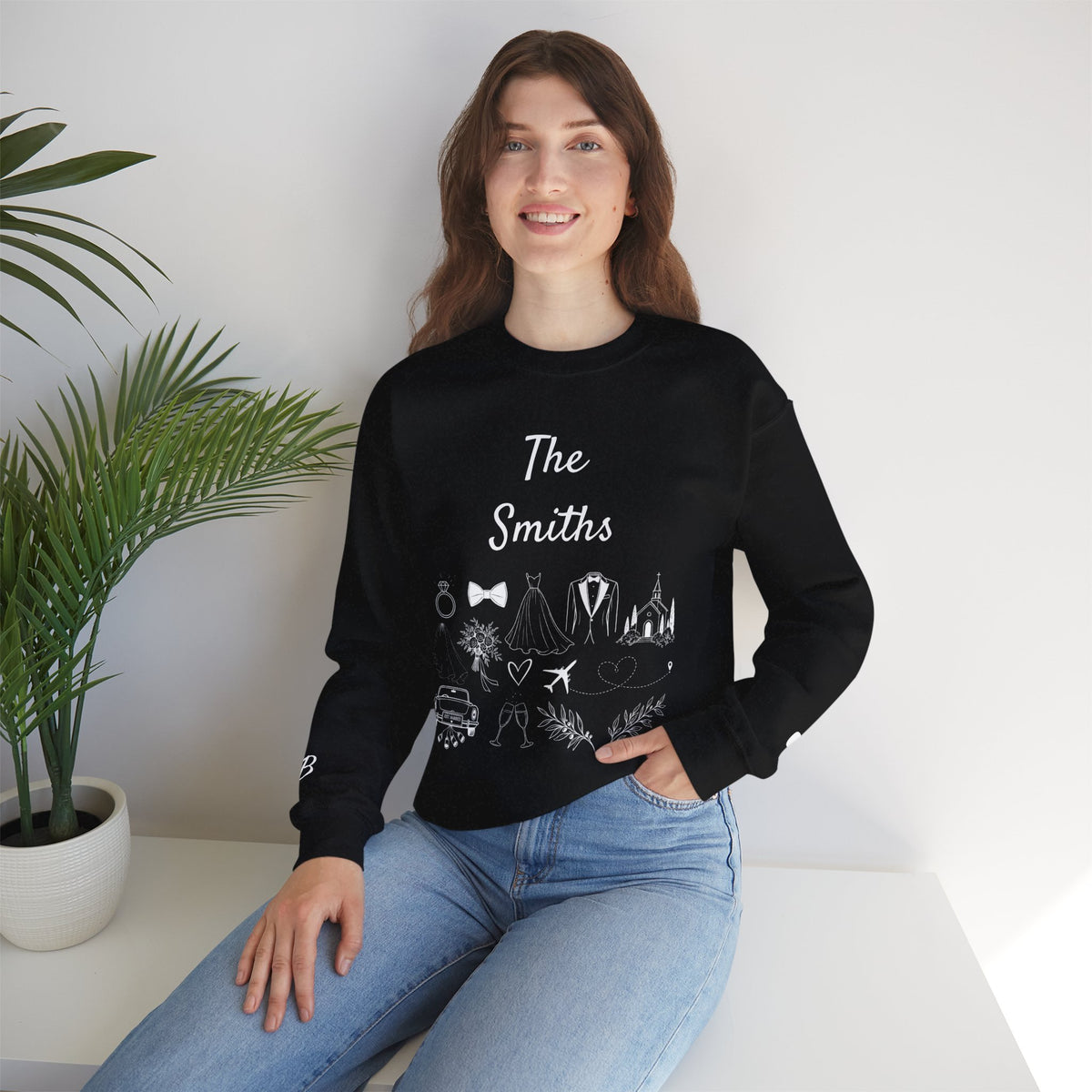 Personalized Destination Wedding Groom Sweatshirt, Custom Wedding Location and Date Crewneck, Honeymoon Gift for Husband, Newlywed Keepsake