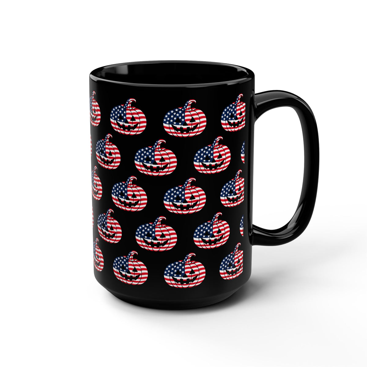 Limited Edition American Flag Jack-O'-Lantern Mug | Black 15oz