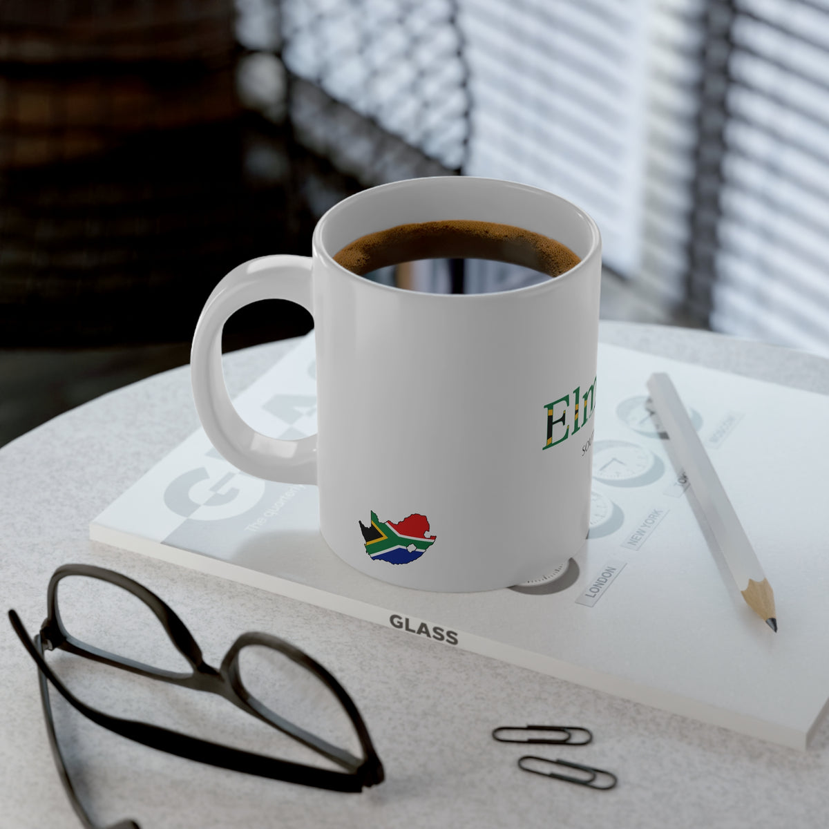 Personalized South Africa Flag Name Mug, Custom South African Heritage Coffee Cup, 20oz Ceramic Mug, South Africa Gift, Heritage Gift