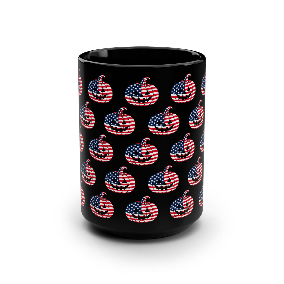Limited Edition American Flag Jack-O'-Lantern Mug | Black 15oz