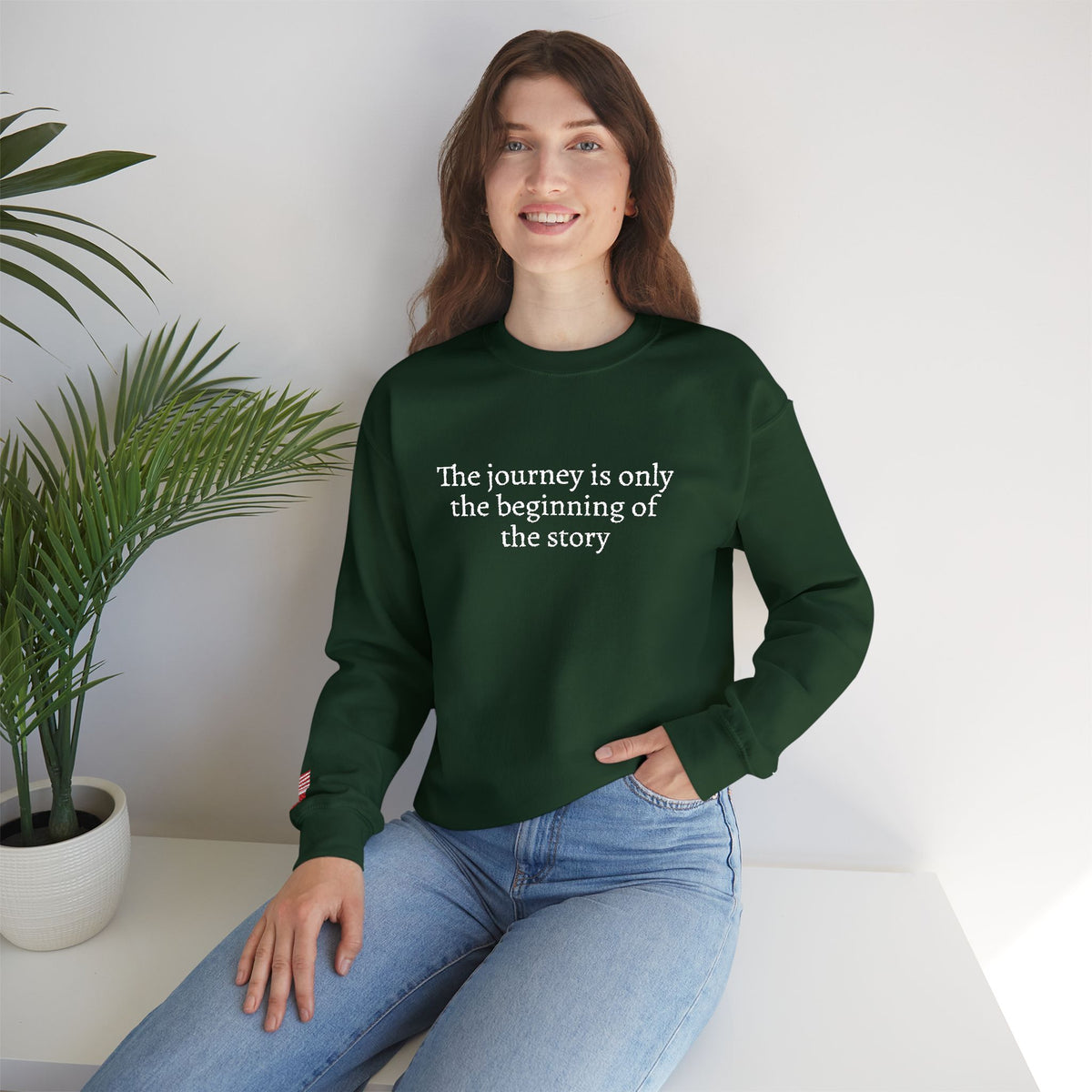 Choose Your Country Embroidered Sweatshirt, Personalized Travel Crewneck, Custom Initials, Country Flag Sleeve, Heritage Gift