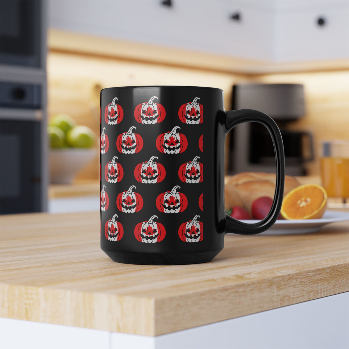 Limited Edition Jack O Lantern Canadian Flag Mug