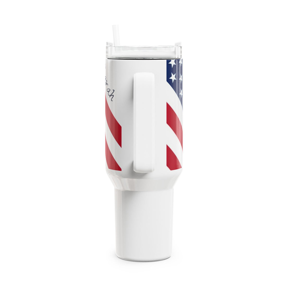 American Flag Stars and Stripes 40oz Tumbler | Patriotic USA Design - Proud & Loyal