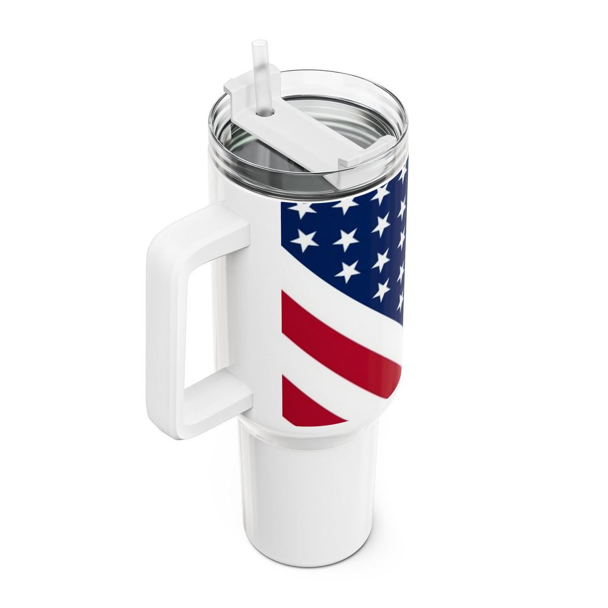 American Flag Stars and Stripes 40oz Tumbler | Patriotic USA Design - Proud & Loyal