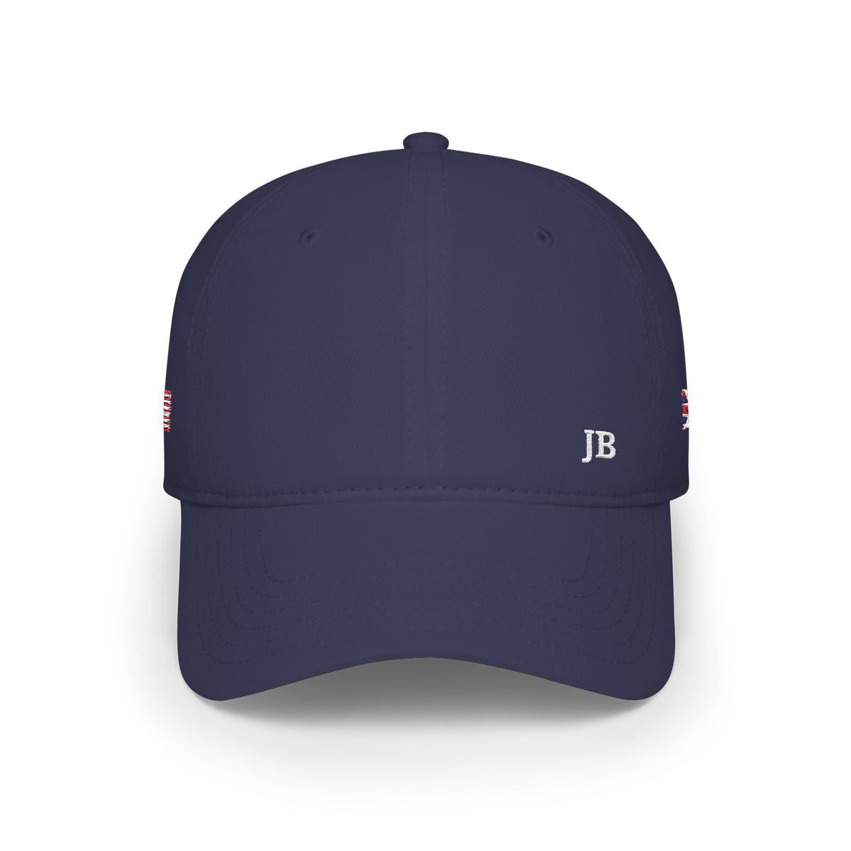 British American Flag Hat Personalized Initials | UK USA Dual Heritage Embroidered Cap | Low Profile Cotton Baseball Hat - Proud & Loyal