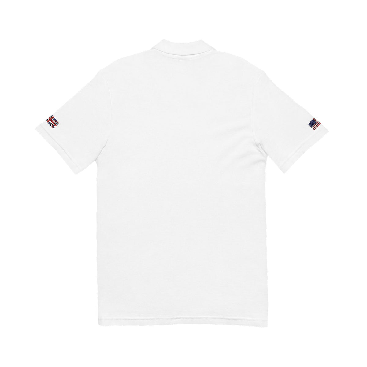 British American Heritage Polo Shirt, UK United Kingdom USA Flag Embroidered Polo, Custom Initials, Cotton Pique Shirt, Union Jack British - Proud & Loyal