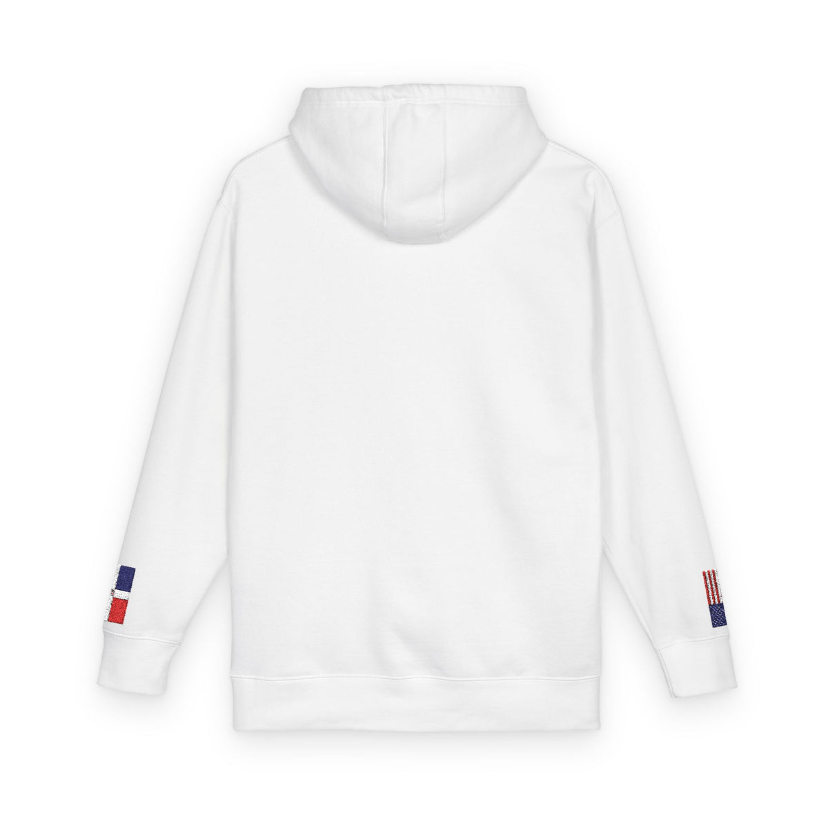 Dominican American Dual-Flag Fleece Hoodie