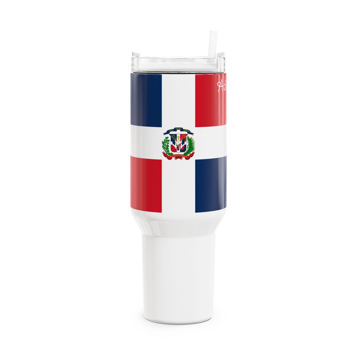 Dominican Republic Flag Tumbler | 40oz Stainless Travel Cup - Proud & Loyal