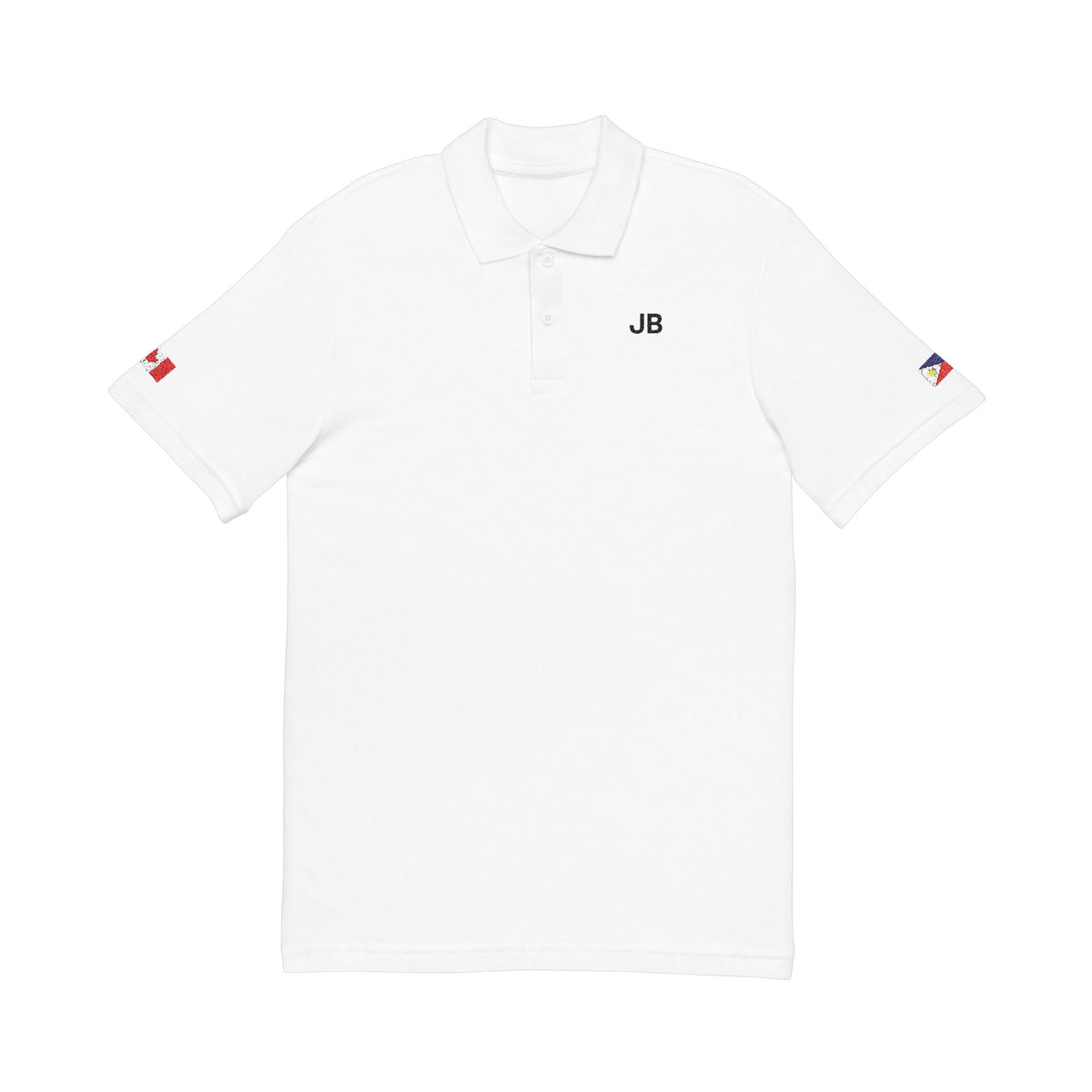 Filipino Canadian Embroidered Polo Shirt | Philippines Canada Dual Heritage Polo | Personalized Initials | Two Flag Heritage Gift - Proud & Loyal