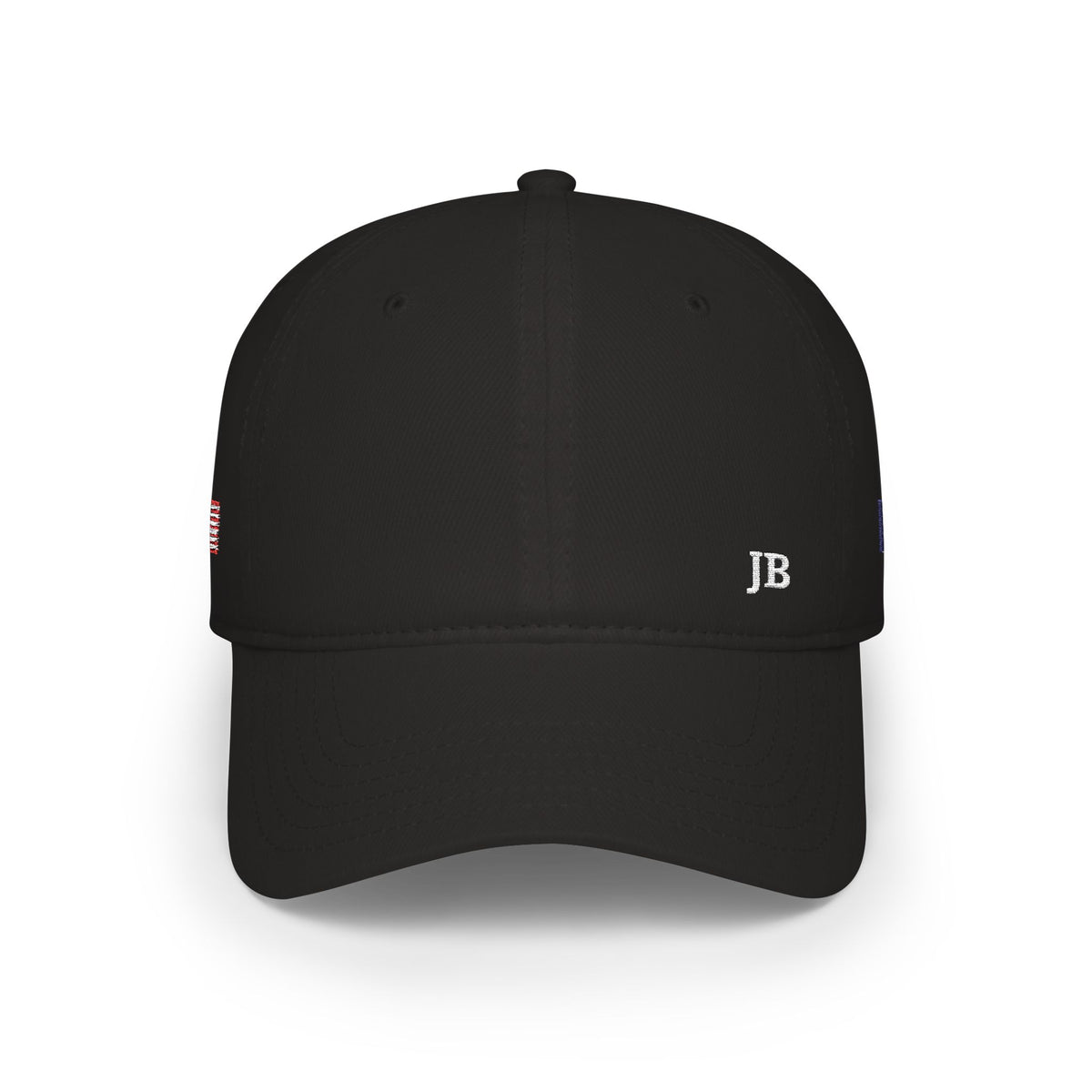 French American Flag Hat Personalized Initials | France USA Dual Heritage Embroidered Cap | Low Profile Cotton Baseball Hat - Proud & Loyal