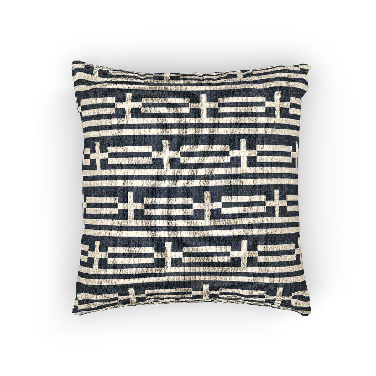 Greece Flag Woven Star Motif Pillow | Greek Flag Throw Cushion - Proud & Loyal