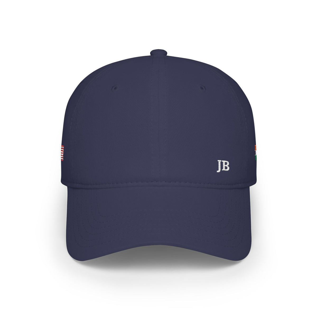 Indian American Flag Hat Personalized Initials | India USA Dual Heritage Embroidered Cap | Low Profile Cotton Baseball Hat - Proud & Loyal