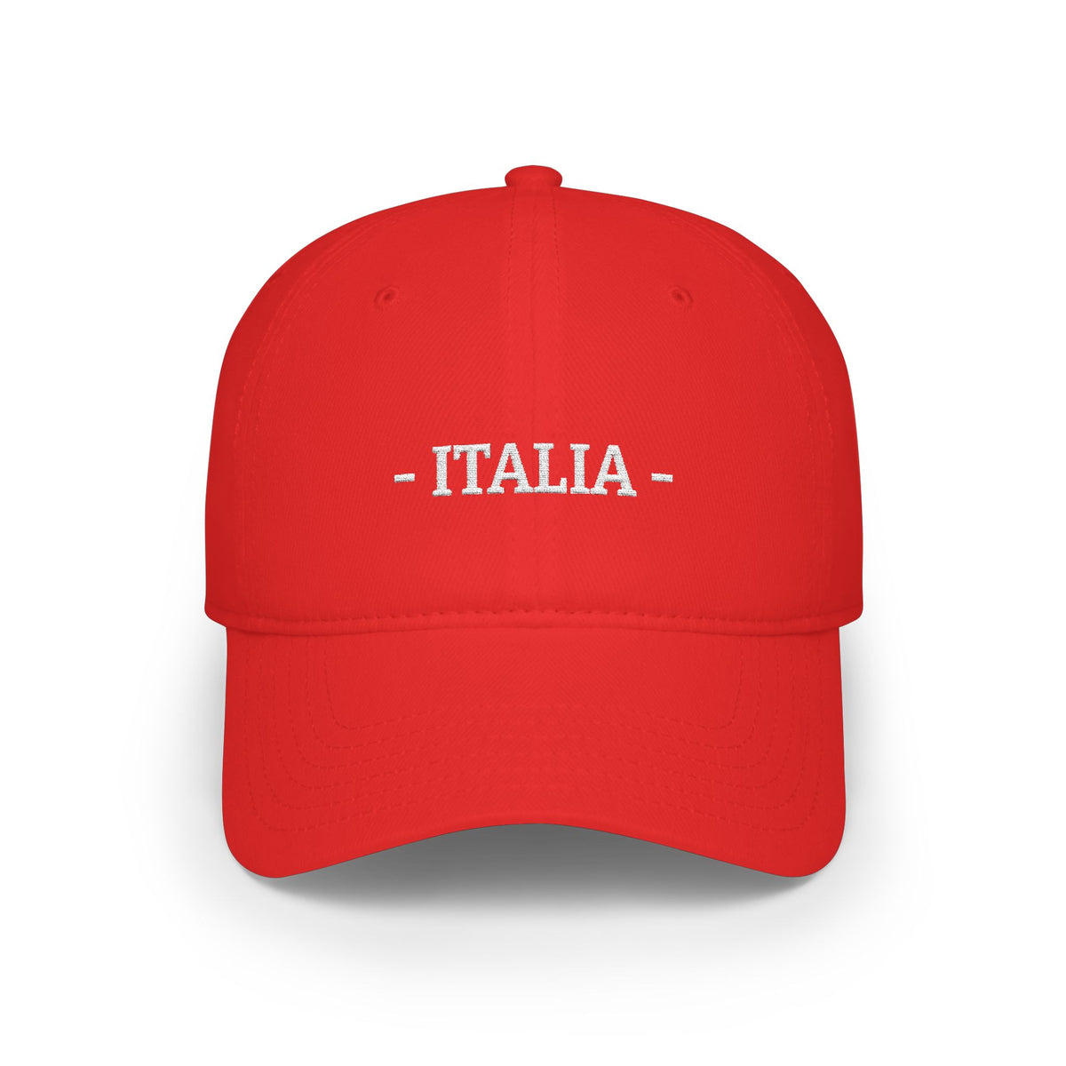 Italia Embroidered Cap, Italy Flag Hat, Patriotic Baseball Cap, Italian Pride Cotton Hat, Unisex Gift, Low Profile Cotton Cap - Proud & Loyal