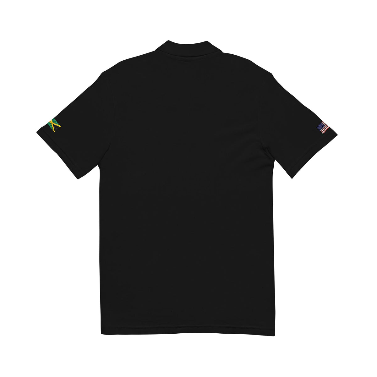 Jamaican American Heritage Polo Shirt, Jamaica USA Flag Embroidered Polo, Custom Initials, Cotton Pique Shirt, Jamaican Gift - Proud & Loyal
