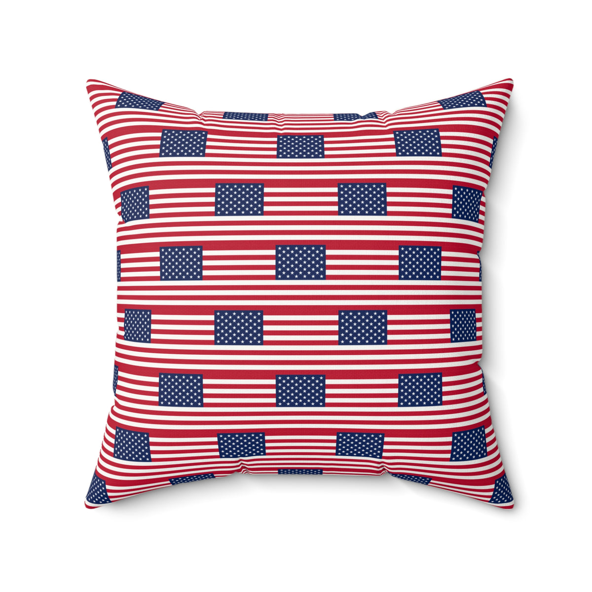 Personalized American Flag Stripe Pillow | Square Decorative Pillow, Patriotic Home Decor - Proud & Loyal