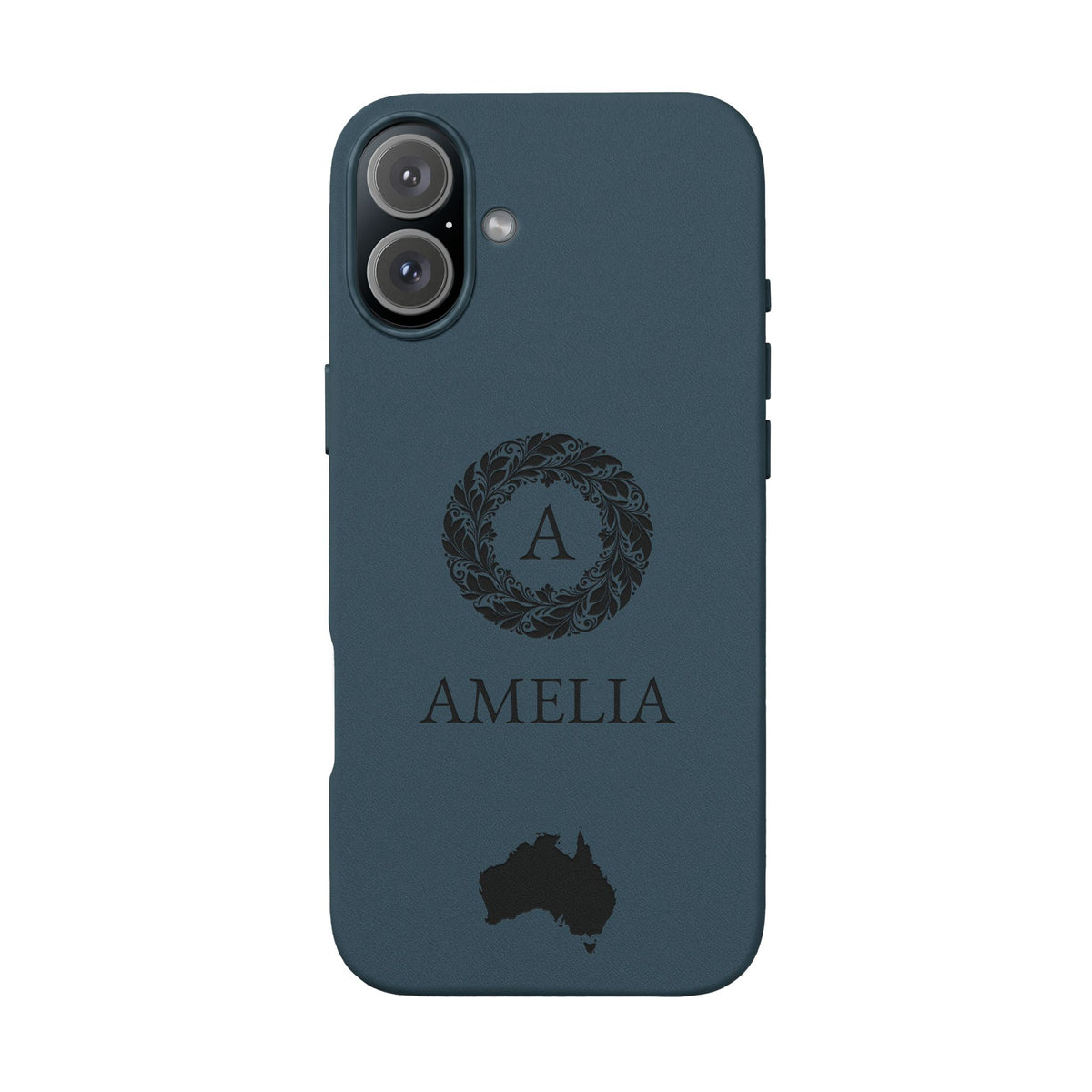 Personalized Australia iPhone Case | Aussie Monogram Map Cover