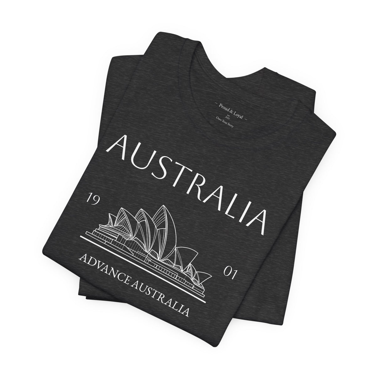 Personalized Australia Opera House Sketch Cotton T-Shirt - Proud & Loyal