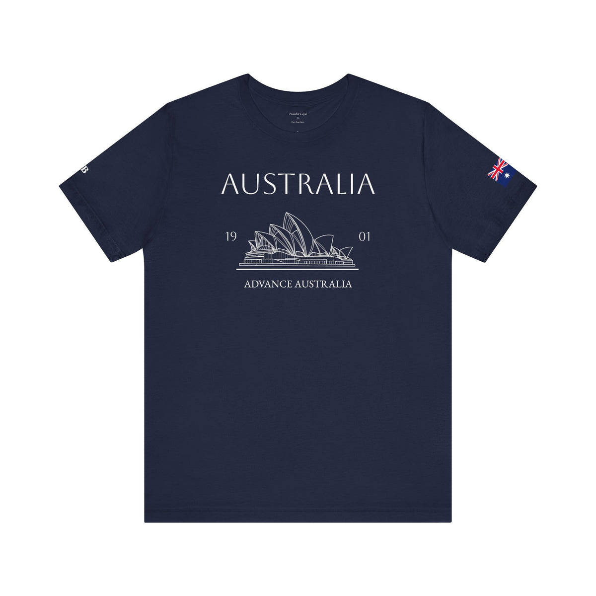 Personalized Australia Opera House Sketch Cotton T-Shirt - Proud & Loyal