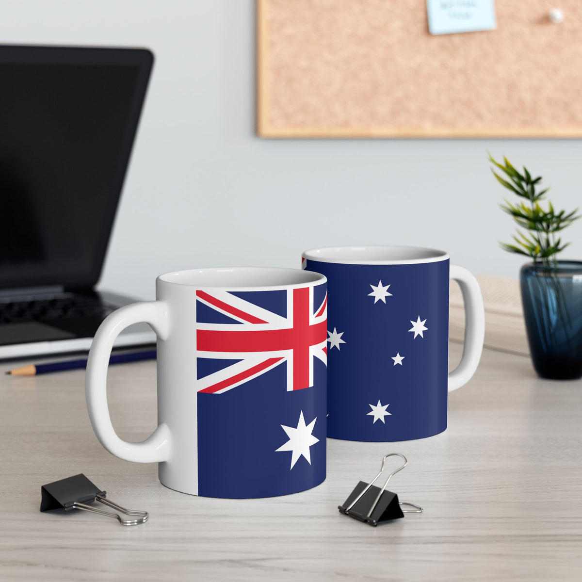Personalized Australian Flag Mug | Ceramic Coffee Cup, Patriotic Australia Design, New Citizen, Naturalization Gift, Heritage Gift - Proud & Loyal