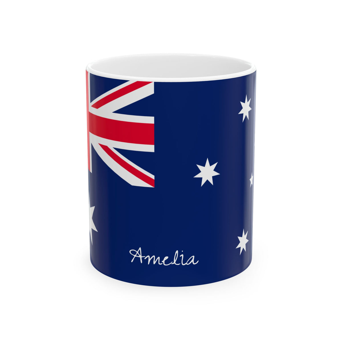 Personalized Australian Flag Mug | Ceramic Coffee Cup, Patriotic Australia Design, New Citizen, Naturalization Gift, Heritage Gift - Proud & Loyal
