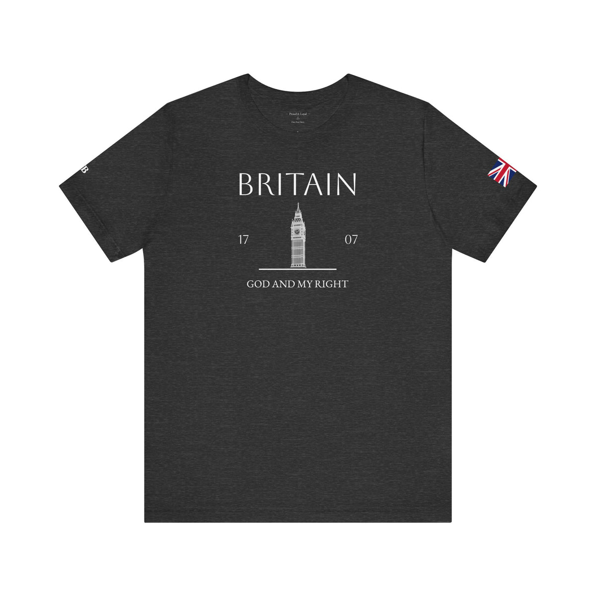 Personalized Britain Big Ben Sketch Cotton T-Shirt