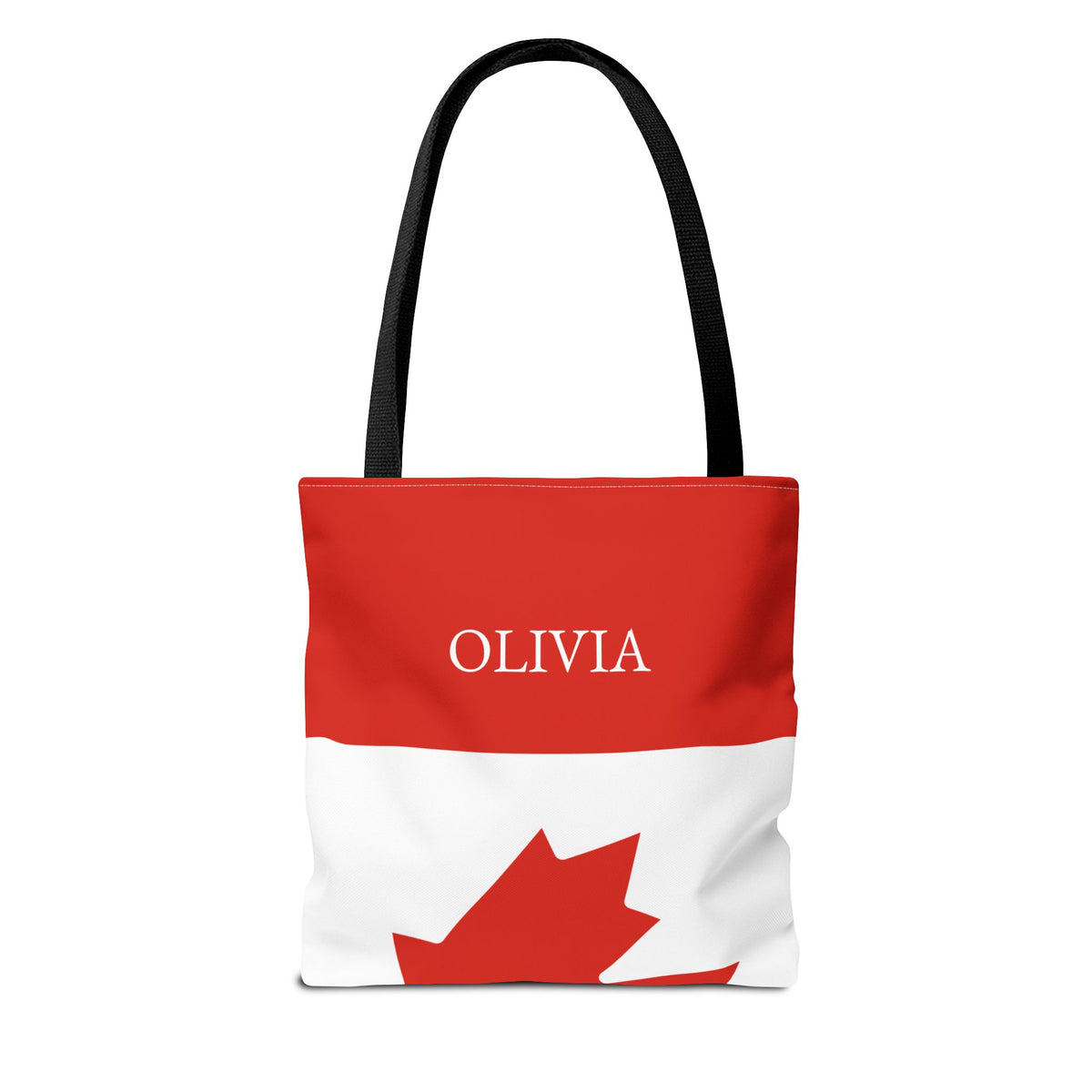Personalized Canada Flag Tote Bag, Custom Name Canadian Heritage Bag, Canada Travel Beach Tote, Canadian Pride Gift - Proud & Loyal