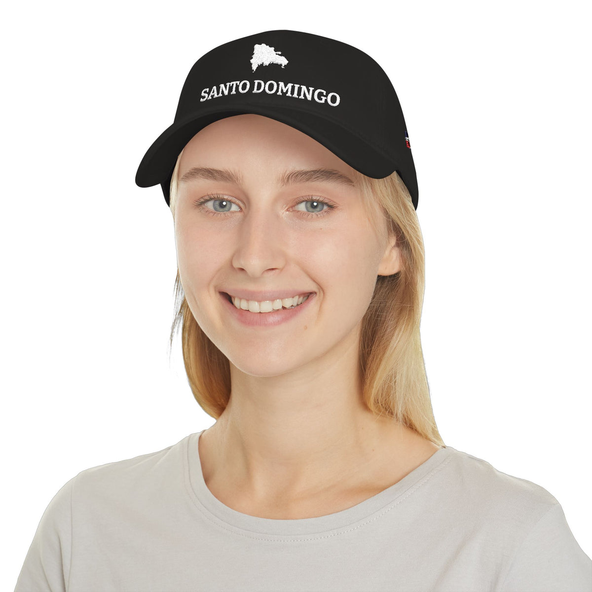 Personalized Dominican Republic Hat, Dominican Flag Embroidered Cap, Custom Initials, DR Heritage Low Profile Cotton Hat, Country Shape, RD - Proud & Loyal