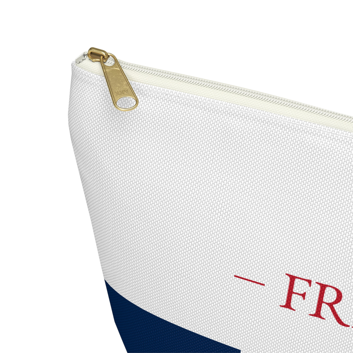 Personalized France Flag Accessory Pouch, French Heritage Cosmetic Bag, Custom Name Travel Makeup Organizer, France Gift - Proud & Loyal