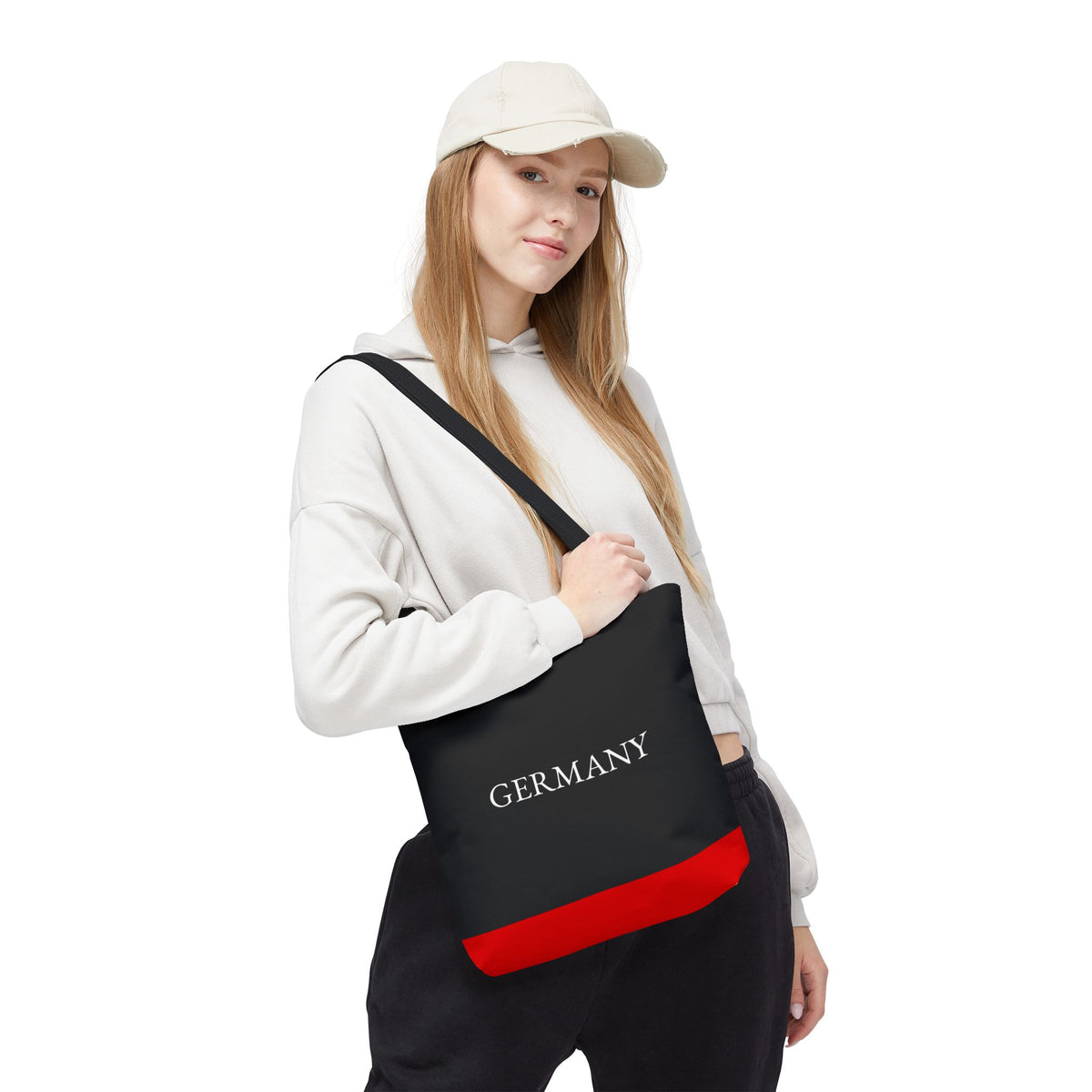 Personalized Germany Flag Tote Bag, Custom Name German Heritage Bag, Germany Travel Beach Tote, German Pride Gift - Proud & Loyal