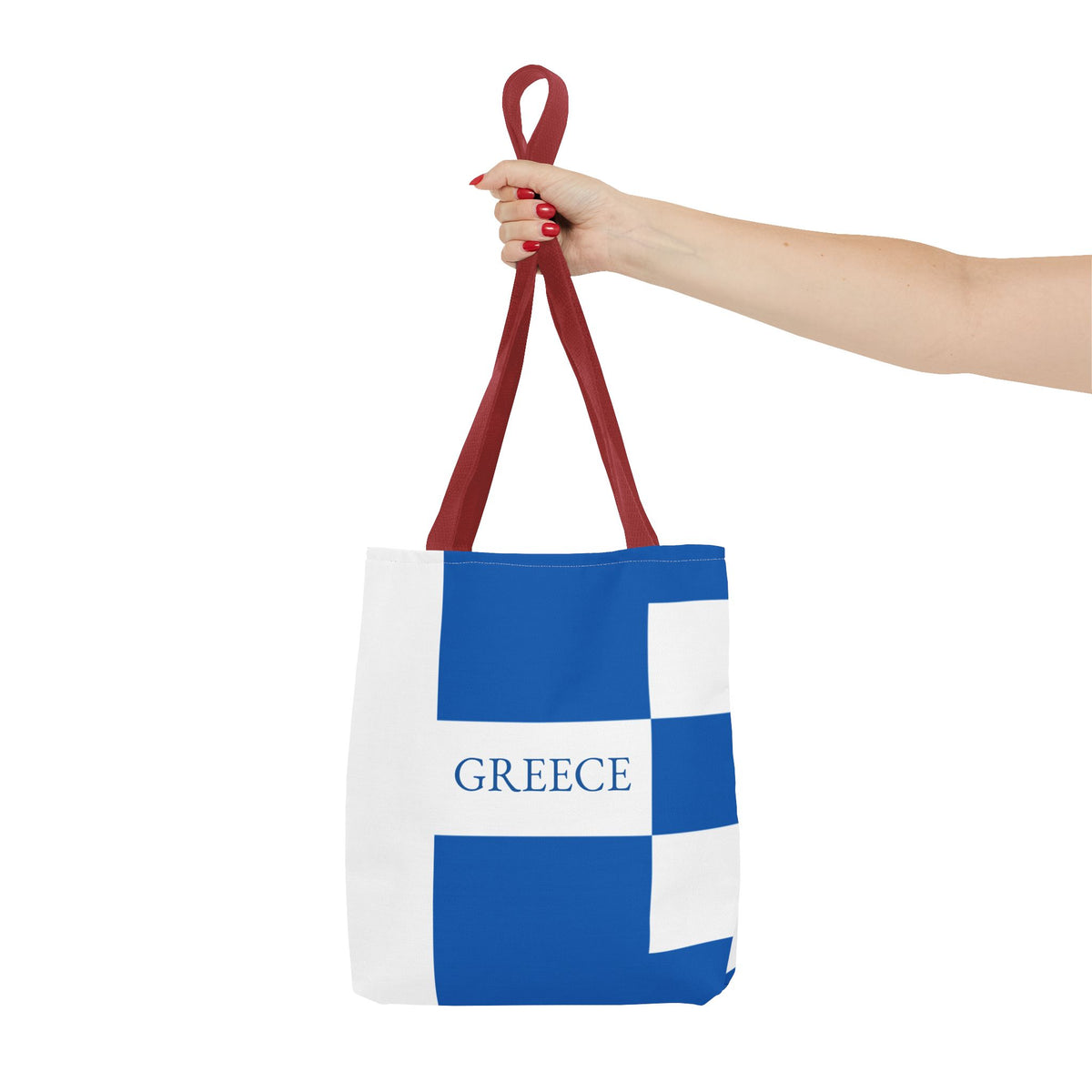 Personalized Greece Flag Tote Bag, Custom Name Greek Heritage Bag, Greece Travel Beach Tote, Greek Pride Gift - Proud & Loyal