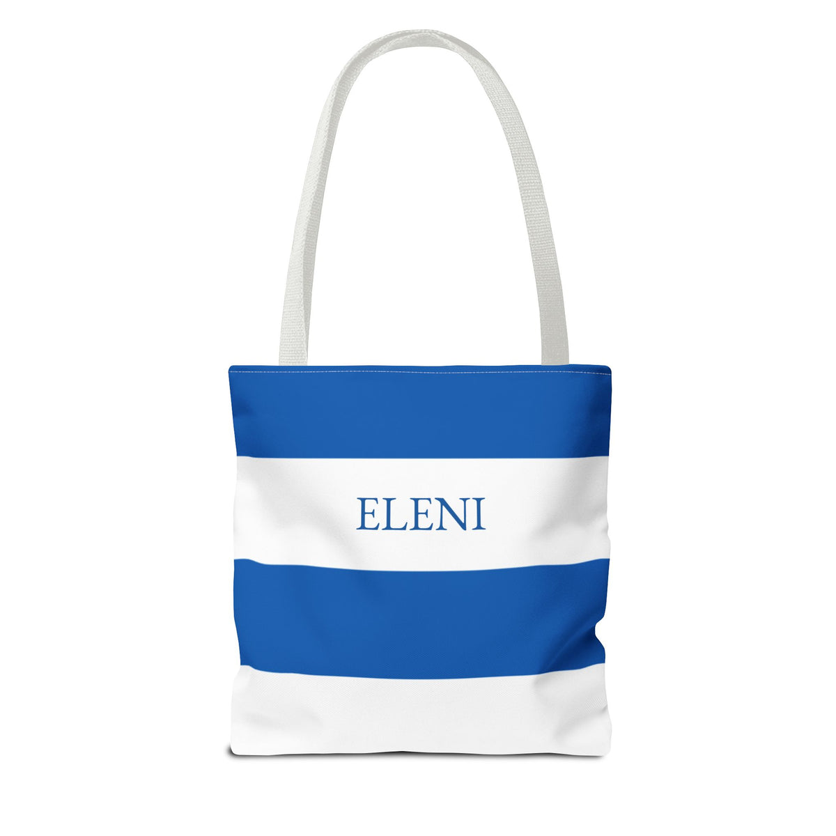 Personalized Greece Flag Tote Bag, Custom Name Greek Heritage Bag, Greece Travel Beach Tote, Greek Pride Gift - Proud & Loyal