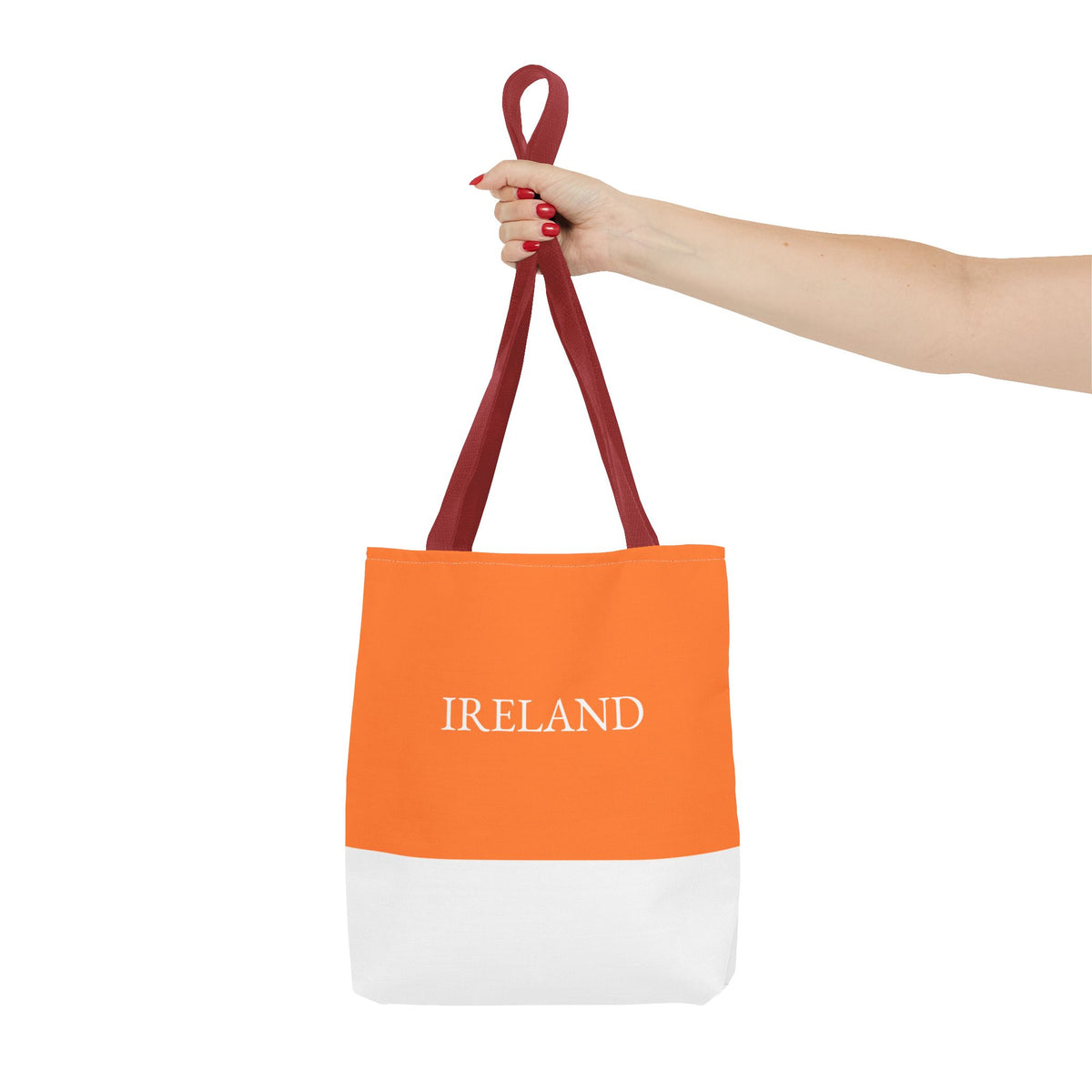Personalized Ireland Flag Tote Bag, Custom Name Irish Heritage Bag, Ireland Travel Beach Tote, Irish Pride Gift - Proud & Loyal