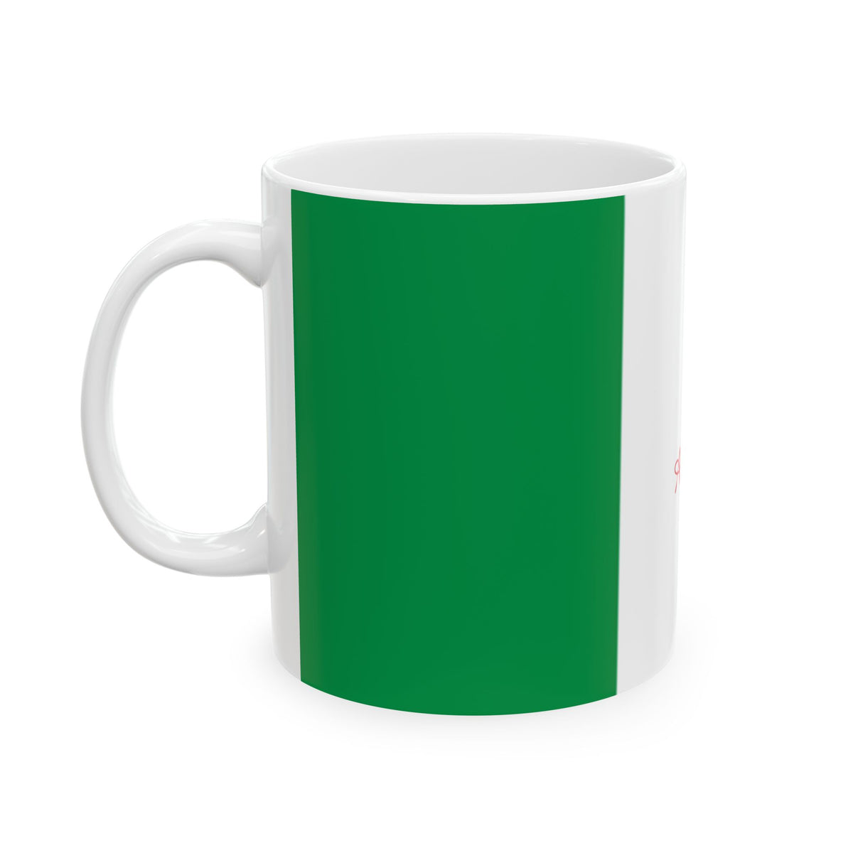 Personalized Italian Flag Striped Mug | Ceramic Coffee Cup, New Citizen, Naturalization Gift, Heritage Gift - Proud & Loyal