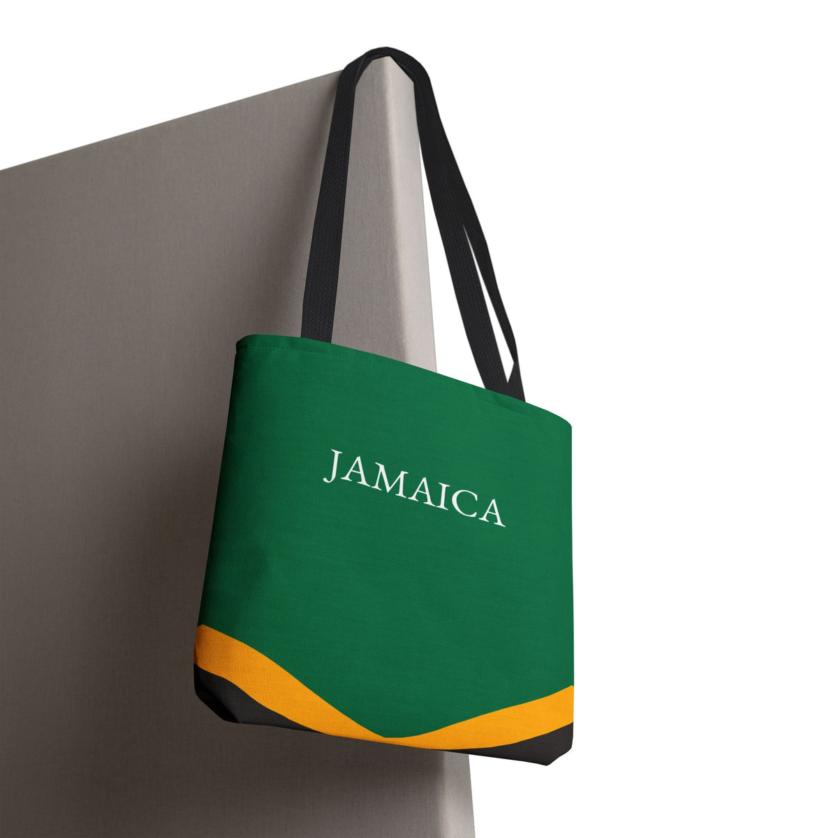 Personalized Jamaica Flag Tote Bag, Custom Name Jamaican Heritage Bag, Jamaica Travel Beach Tote, Jamaican Pride Gift - Proud & Loyal