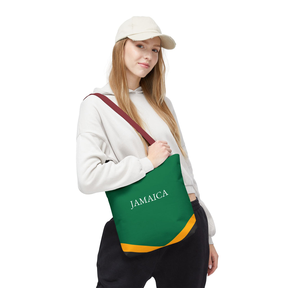 Personalized Jamaica Flag Tote Bag, Custom Name Jamaican Heritage Bag, Jamaica Travel Beach Tote, Jamaican Pride Gift - Proud & Loyal