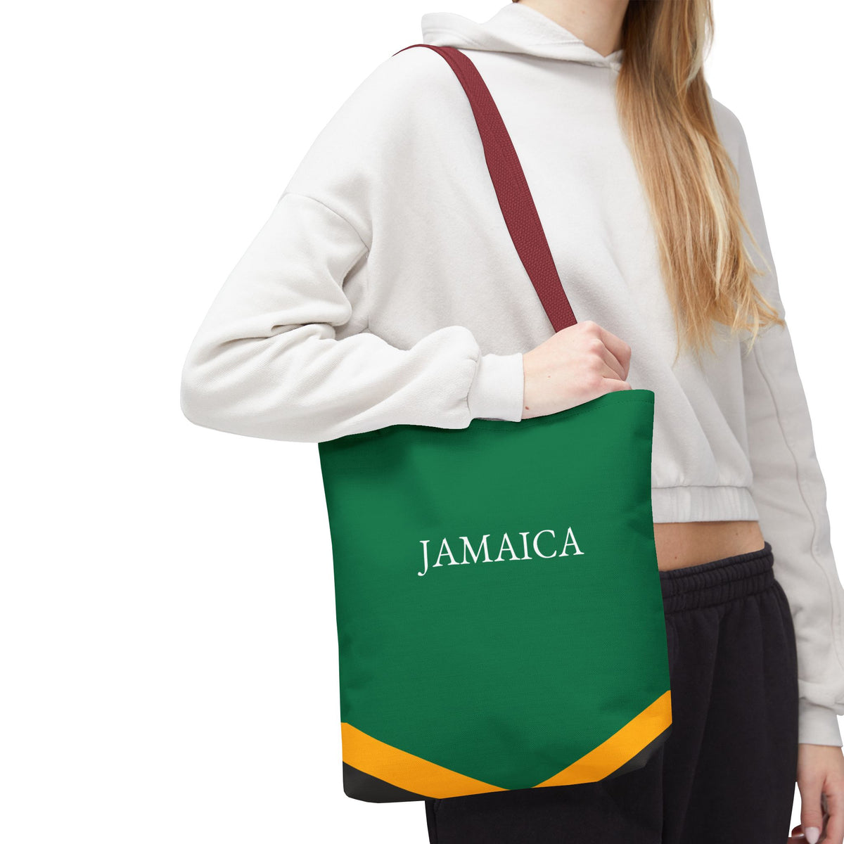 Personalized Jamaica Flag Tote Bag, Custom Name Jamaican Heritage Bag, Jamaica Travel Beach Tote, Jamaican Pride Gift - Proud & Loyal