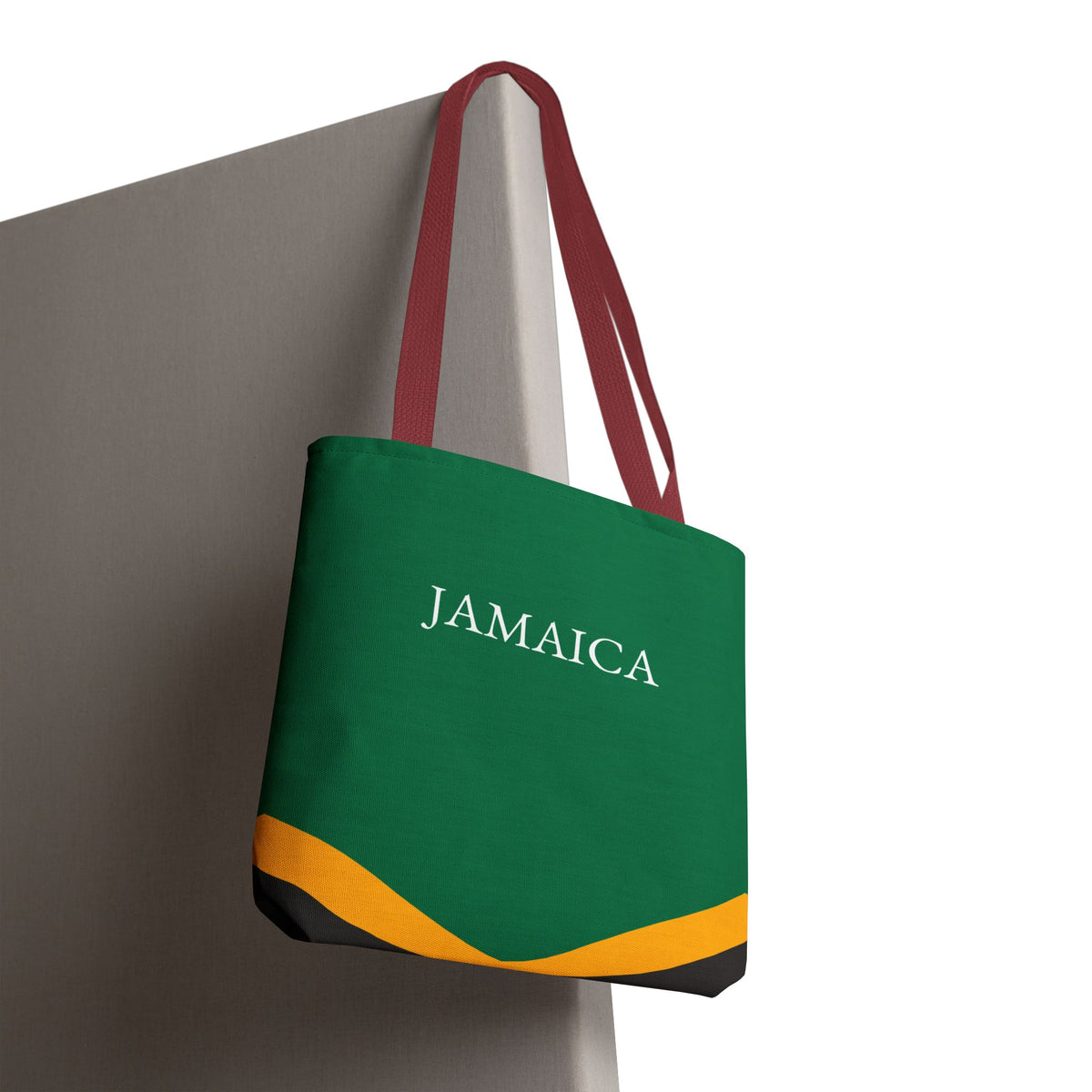 Personalized Jamaica Flag Tote Bag, Custom Name Jamaican Heritage Bag, Jamaica Travel Beach Tote, Jamaican Pride Gift - Proud & Loyal
