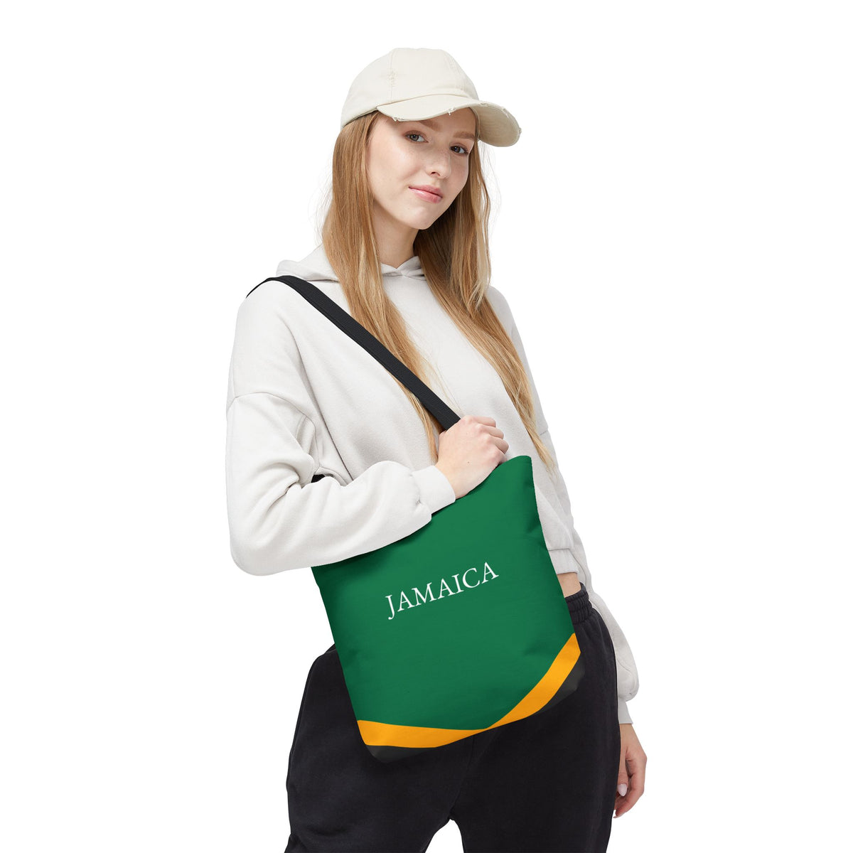 Personalized Jamaica Flag Tote Bag, Custom Name Jamaican Heritage Bag, Jamaica Travel Beach Tote, Jamaican Pride Gift - Proud & Loyal