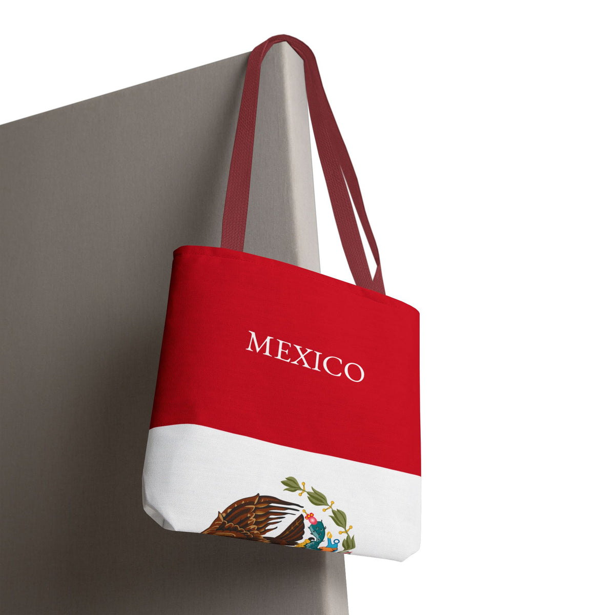 Personalized Mexico Flag Tote Bag, Custom Name Mexican Heritage Bag, Mexico Travel Beach Tote, Mexican Pride Gift - Proud & Loyal