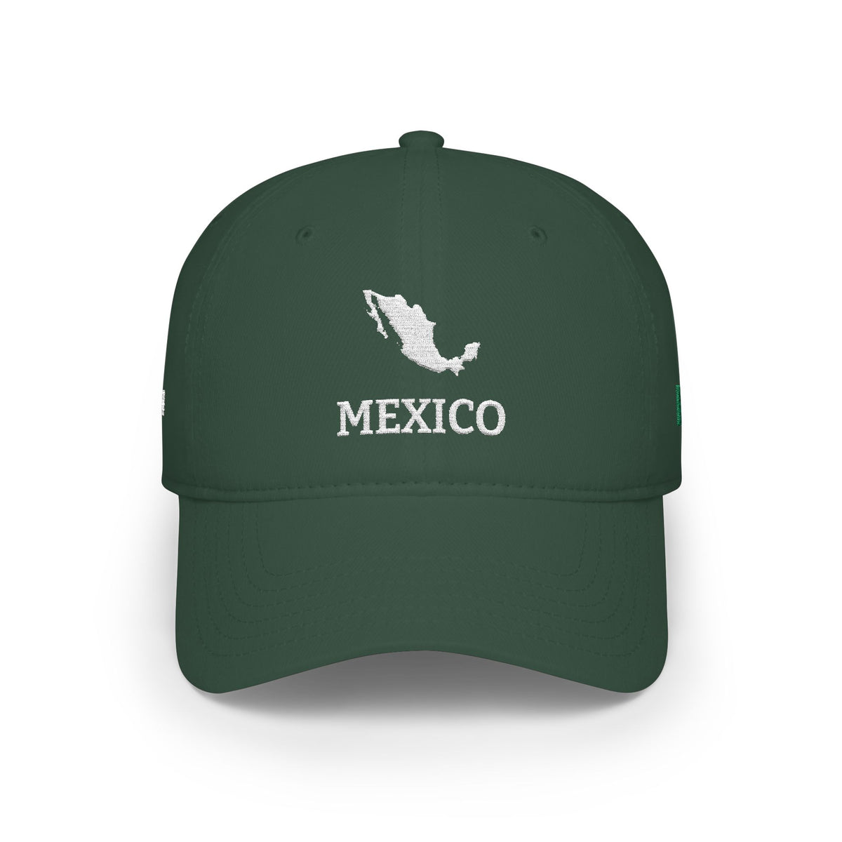 Personalized Mexico Heritage Hat, Mexican Flag Embroidered Cap, Custom Initials, Mexico Map Low Profile Hat, Mexican Gift, Country Shape - Proud & Loyal