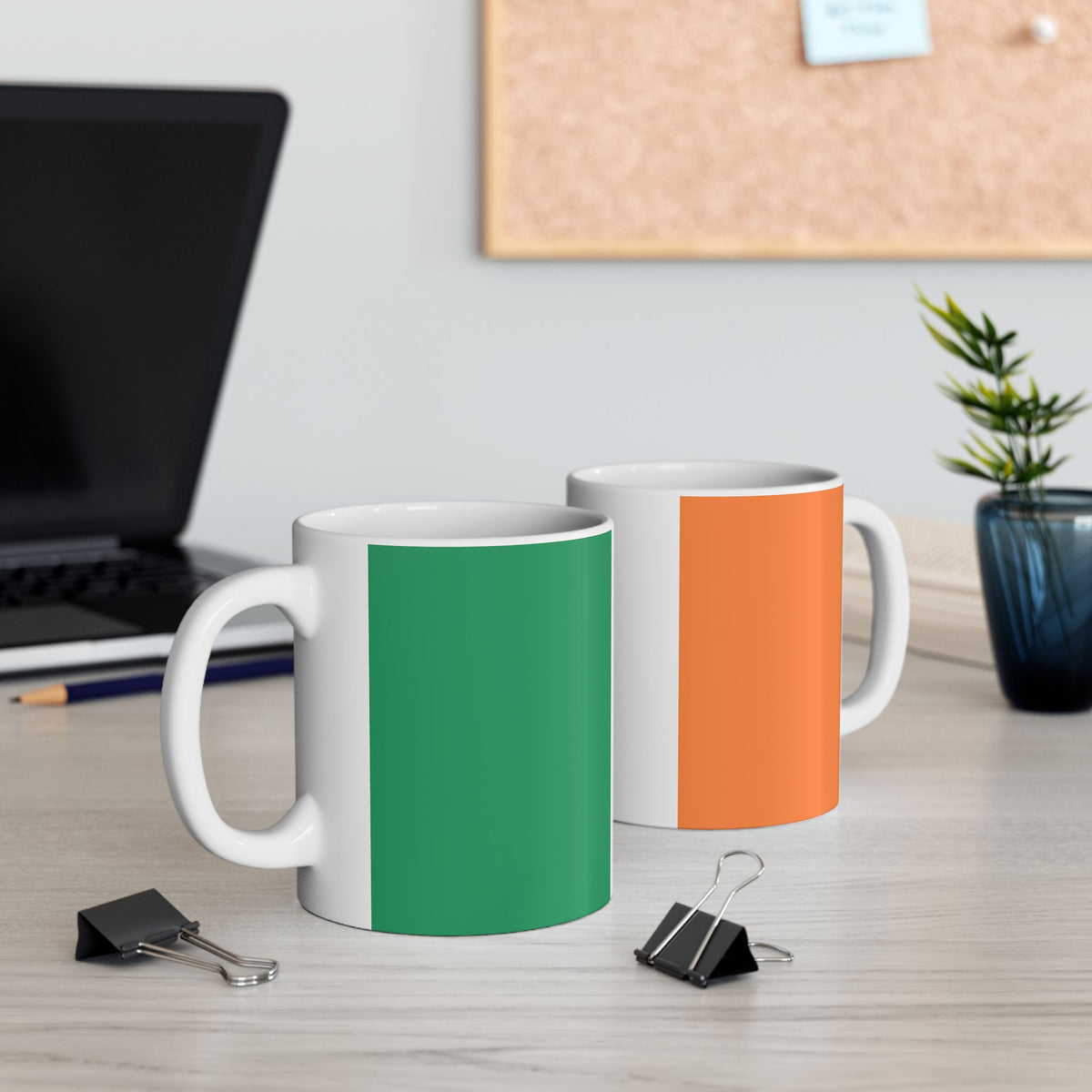 Personalized Name Ireland Flag Mug | Ceramic Cup, New Citizen, Naturalization Gift, Heritage Gift - Proud & Loyal