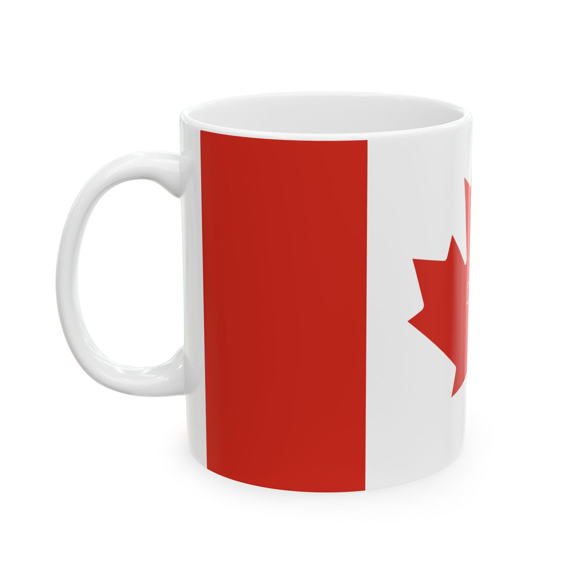Personalized Name Red Maple Leaf Canada Flag Mug | Ceramic Coffee Cup, New Citizen, Naturalization Gift, Heritage Gift - Proud & Loyal