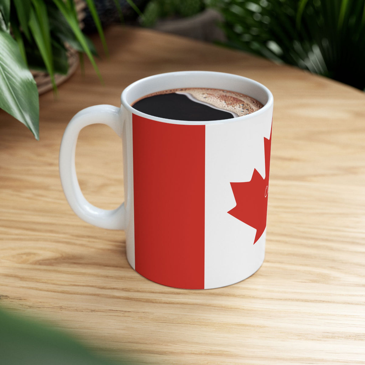 Personalized Name Red Maple Leaf Canada Flag Mug | Ceramic Coffee Cup, New Citizen, Naturalization Gift, Heritage Gift - Proud & Loyal