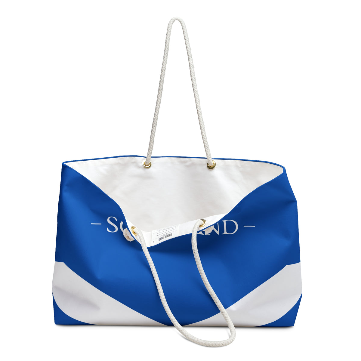 Personalized Scotland Weekender Bag, Scottish Flag Travel Bag, Custom Name Heritage Tote, European Vacation Overnight Bag - Proud & Loyal