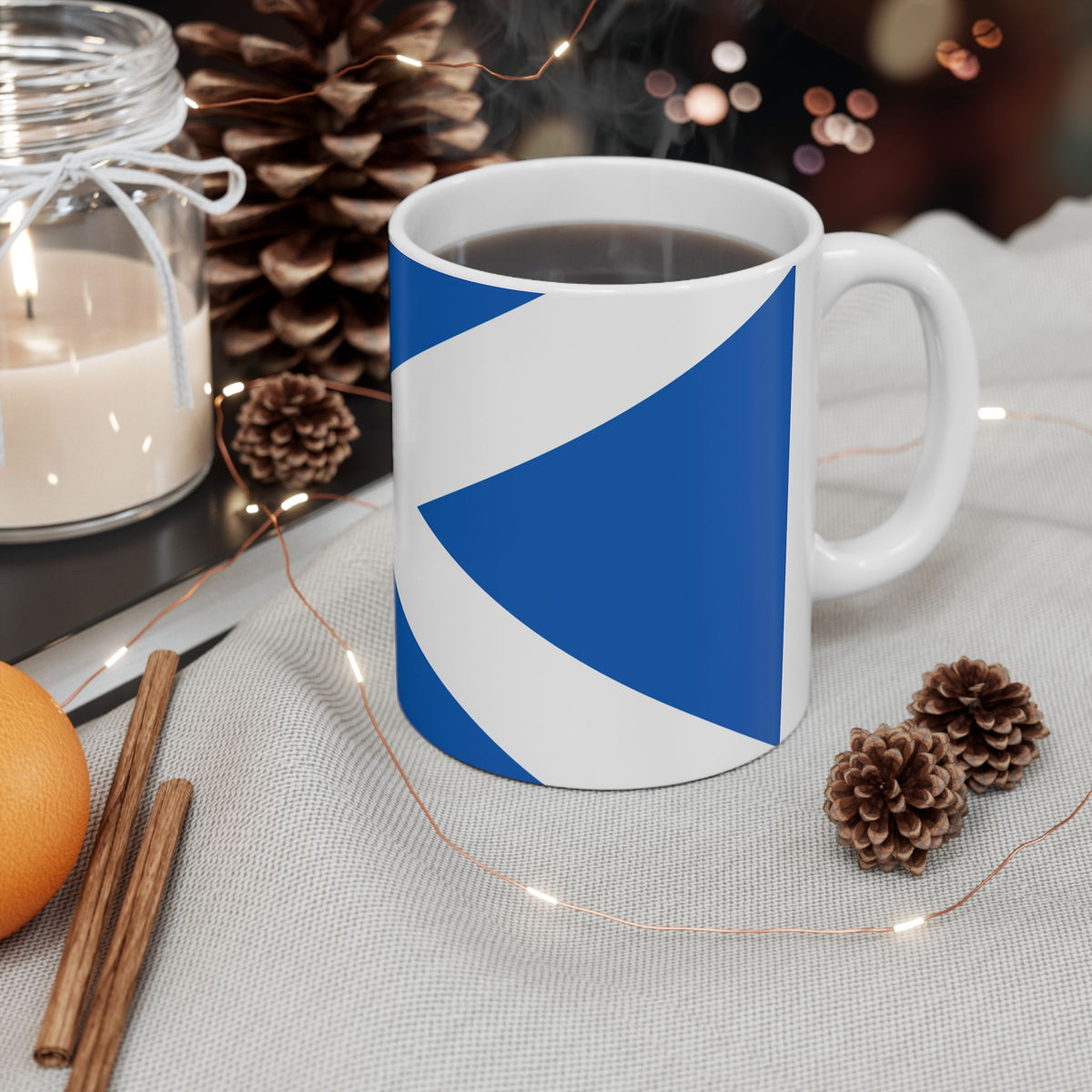 Personalized Scottish Saltire Flag Mug | Scotland Flag Ceramic Cup, New Citizen, Naturalization Gift, Heritage Gift - Proud & Loyal