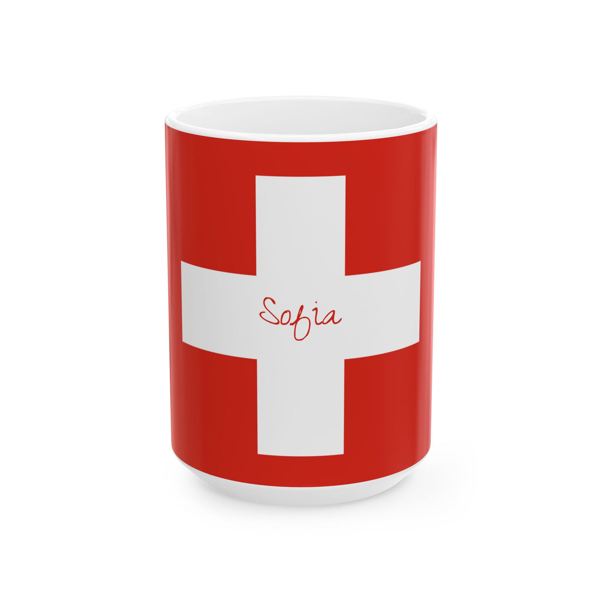 Personalized Swiss Flag Mug | Switzerland Red White Cross Ceramic Cup, New Citizen, Naturalization Gift, Heritage Gift - Proud & Loyal